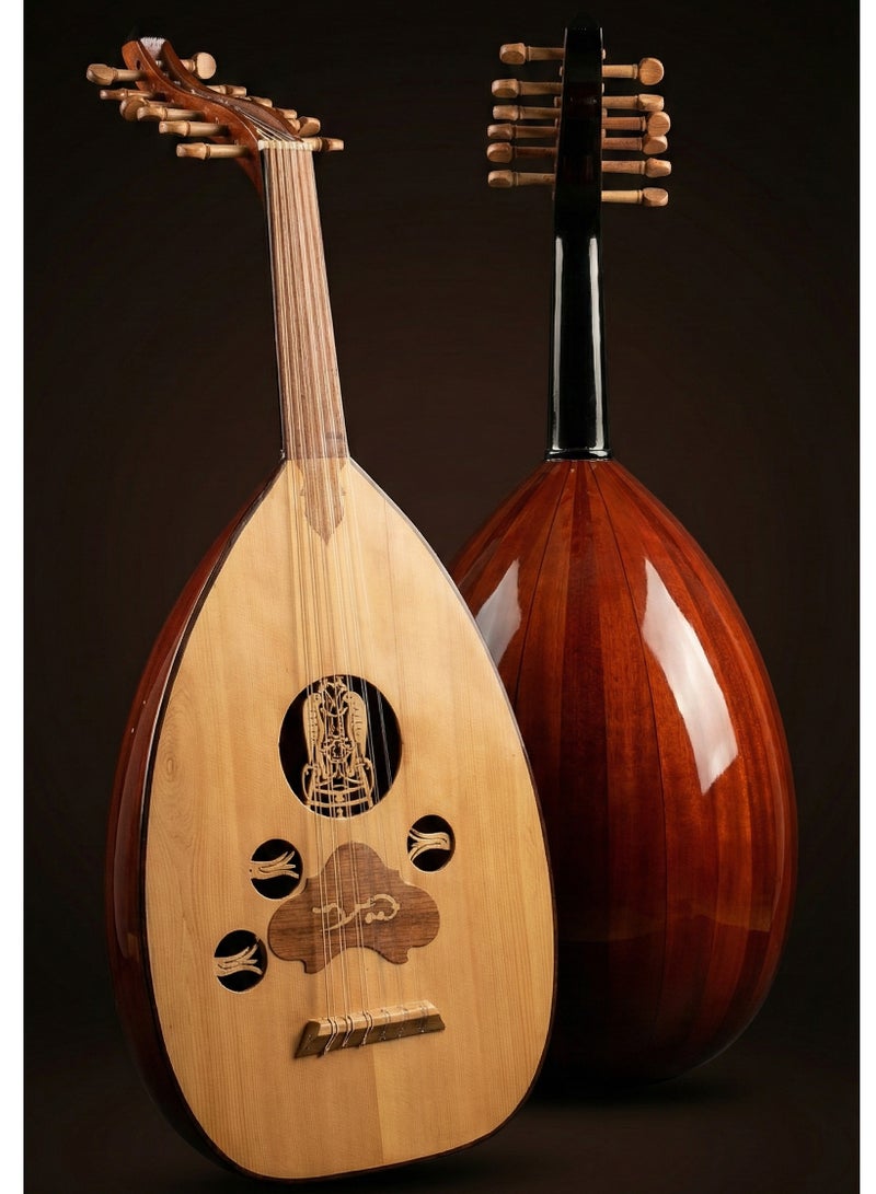 عود موسيقي نصف لوكس مع حقيبة وريشتي عزف